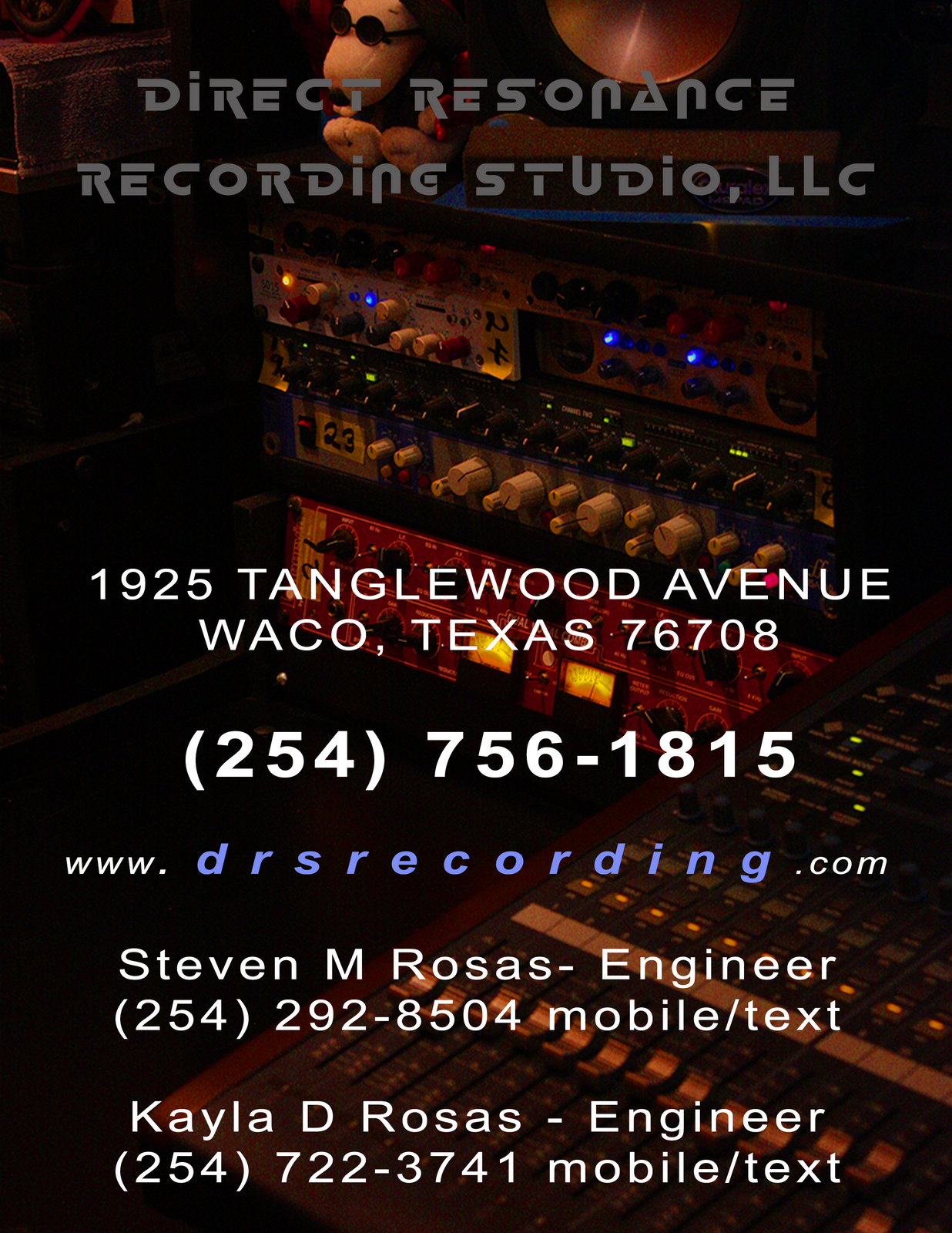 Photo of DRS Recording Biz Card